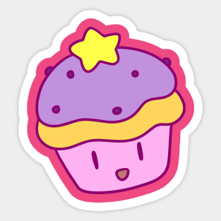 Star Cupcake Sticker